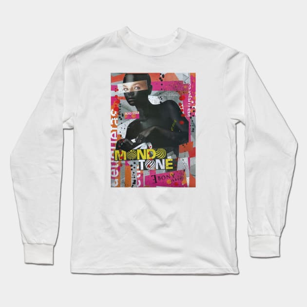 Ebony Long Sleeve T-Shirt by restagnocollage